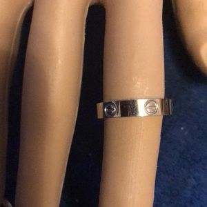 COPY - Love ring silver size. 5